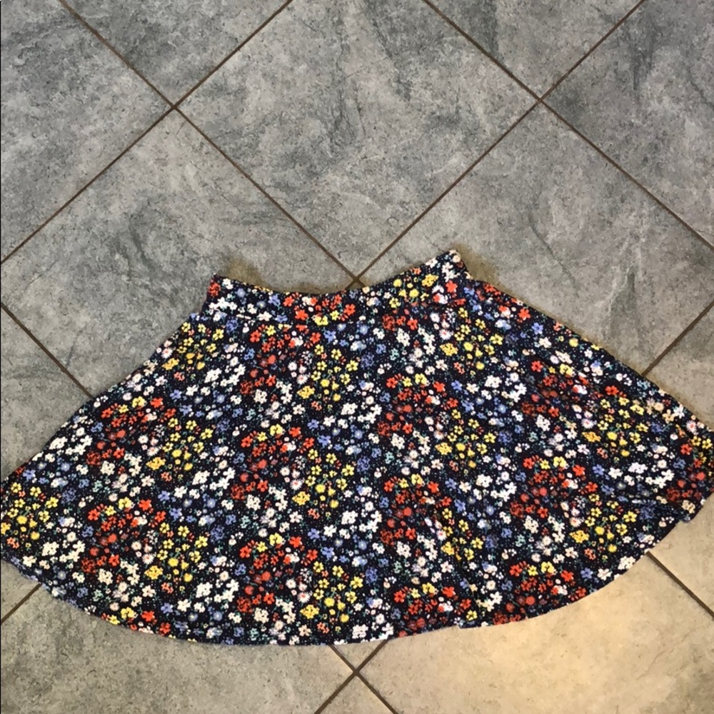 Blue floral skater skirt!